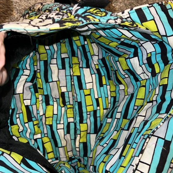 Vera Bradley Island Floral Messenger Bag Crossbody Shoulder Tote - Picture 5 of 10